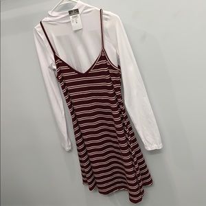 NEW Rue21 Medium Layered Striped Dress